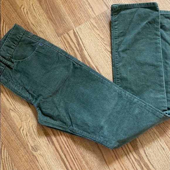 NWOT Gap girls green corduroy slacks 18 slim - Picture 2 of 6